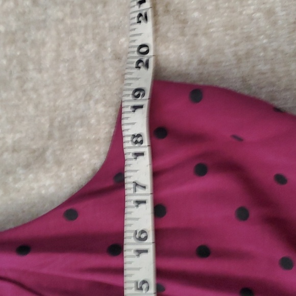 Torrid burgundy purple polka dot skater A line dress size 2 - Picture 10 of 13
